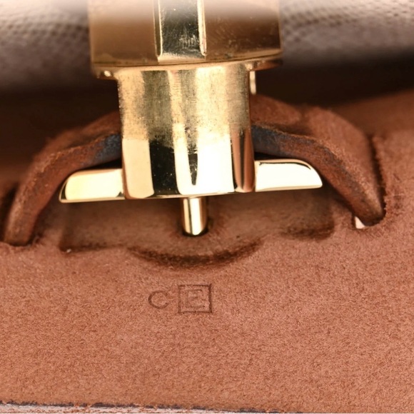 Hermes Toile H and Chocolate with Vache Hunter Calfskin Herbag 39 - Picture 8 of 16